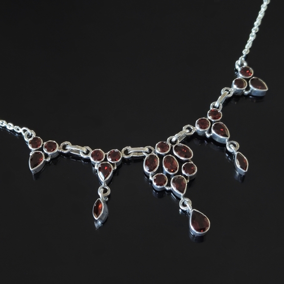 Nicky Butler 925 Sterling Silver Mozambique Garnet Designer NB Necklace NWT - Picture 8 of 12